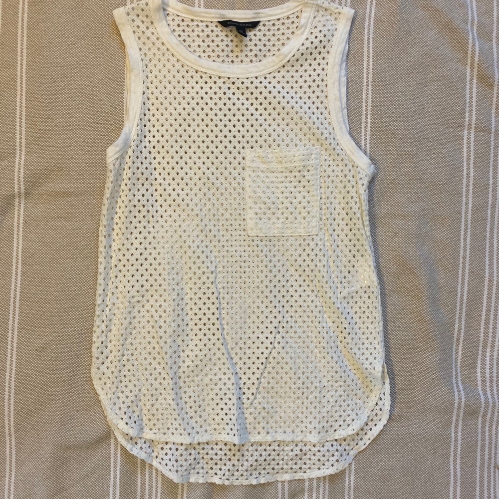 🔥Banana Republic Eyelit Tank